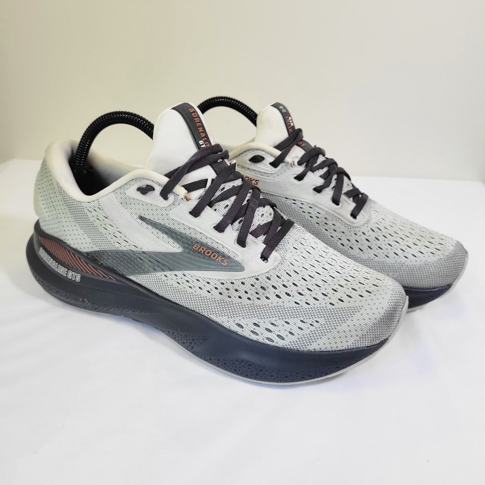 Brooks Adrenaline GTS 24 Womens Running Shoes Grey Black 1204261B030 Size 9.5